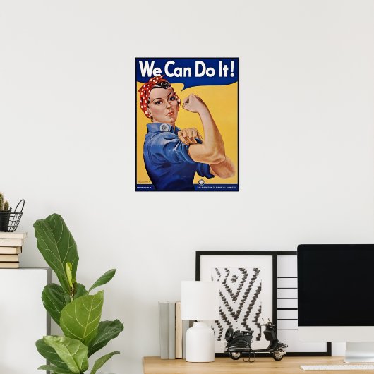 Poster Rosie the Riveter Strong Women in the Workforce  (Bureau à domicile)