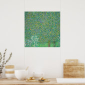 Poster Rosiers sous les arbres par Gustav Klimt (Cuisine)
