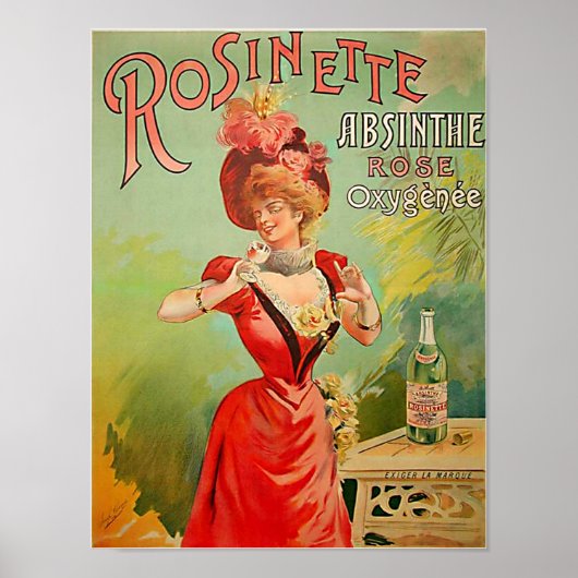 Poster Rosinette Absinthe 1823 (Devant)