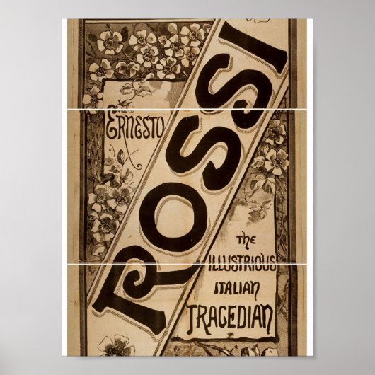 Poster Rossi, Théâtre Rétro "Tragédie Italienne" (Devant)