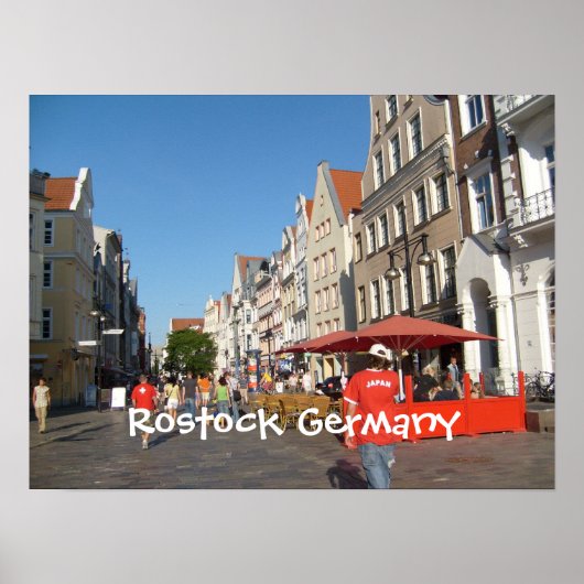 Poster Rostock Allemagne (Devant)