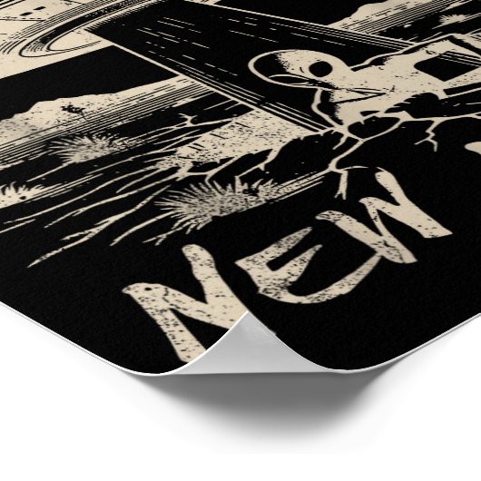 Poster Roswell New Mexico 1947 Alien Abduction Ufo Crash (Coin)