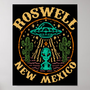Poster Roswell Nm 1947 - Drôle de Roswell Aviation Nouvea