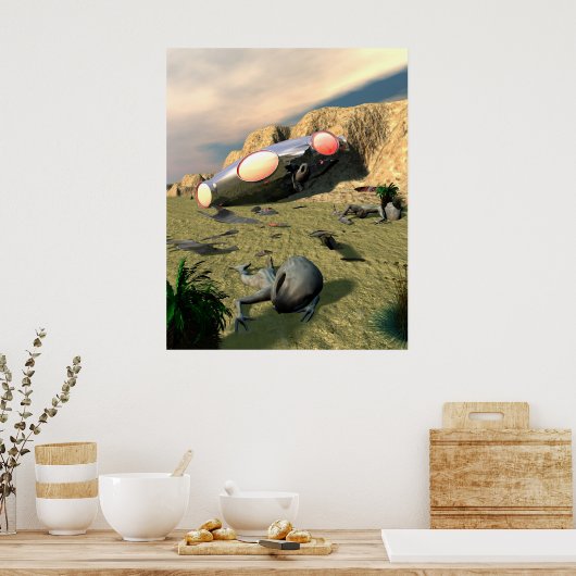 Poster Roswell UFO Crash (Cuisine)