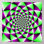 Poster Rotation de l'effet d'illusion optique (Devant)
