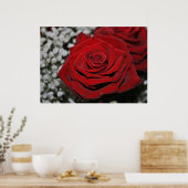 Poster Rote Rose - Druck (Cuisine)