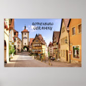 POSTER ROTHENBURG, ALLEMAGNE (Devant)