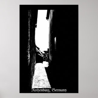 Poster Rothenburg Alley