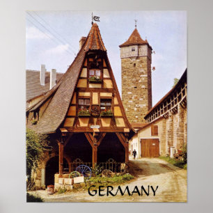 POSTER ROTHENBURG INTACTS PAR TEMPS,