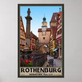 Poster Rothenburg od Tauber - Markusturm (Devant)