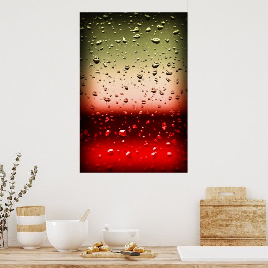Poster Rothko sous la pluie (Cuisine)