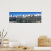 Poster Rothorn panorama, Alpes du Valais (Cuisine)