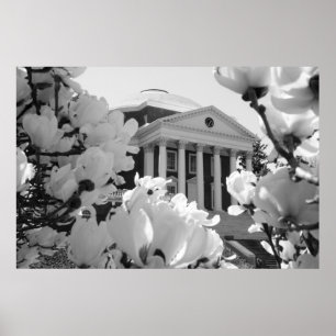 Poster Rotonde et fleurs