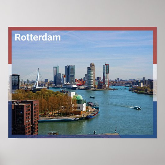 Poster Rotterdam - La Pays-Bas (Devant)