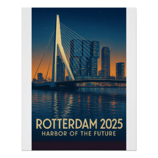 Poster Rotterdam - "Port de l'avenir