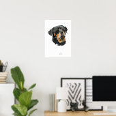 Poster Rottweiler (Bureau à domicile)