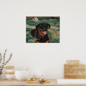 Poster Rottweiler 2 (Cuisine)