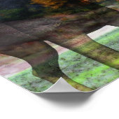 Poster Rottweiler Chien Tabac Grange Imaginaire Art (Coin)