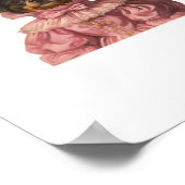 Poster Rottweiler Chiot habillé en sorcière rose - Cute H (Coin)