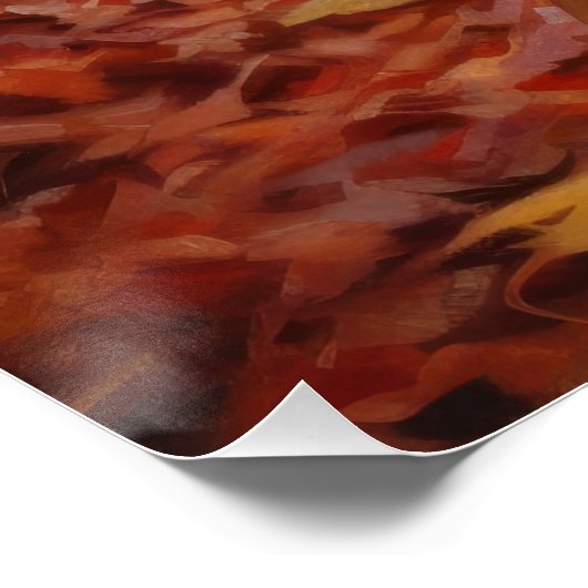 Poster Rottweiler dans les feuilles d'automne automne aut (Coin)