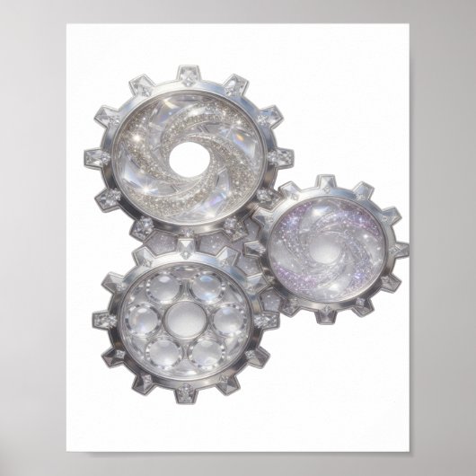 Poster Rouages d'Argent FRAIS DE L'UNIVERS (Devant)