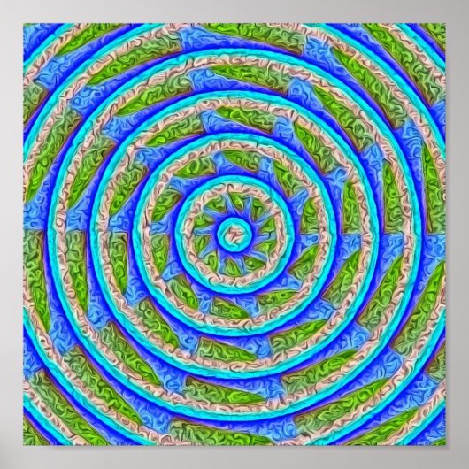 Poster Roue 2 Abstraite (Devant)