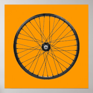 Poster roue à vélo