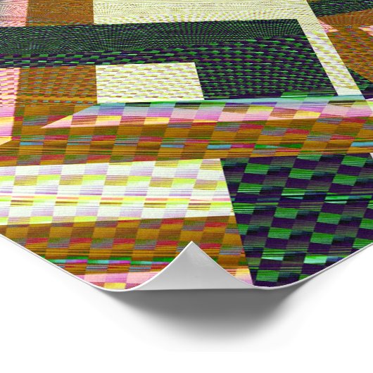 Poster Roue bohémienne de Fortune Fractal Mandala Art (Coin)