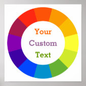 Poster Roue couleur (Devant)