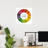 Poster Roue couleur fruits et légumes (12 couleurs) (Bureau à domicile)