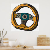 Poster Roue de direction (Cuisine)