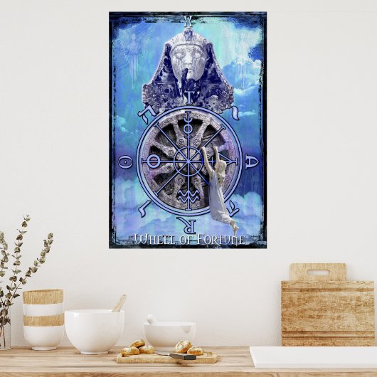 Poster Roue de Fortune Tarot Print (Cuisine)