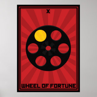 Poster Roue de la carte Fortune