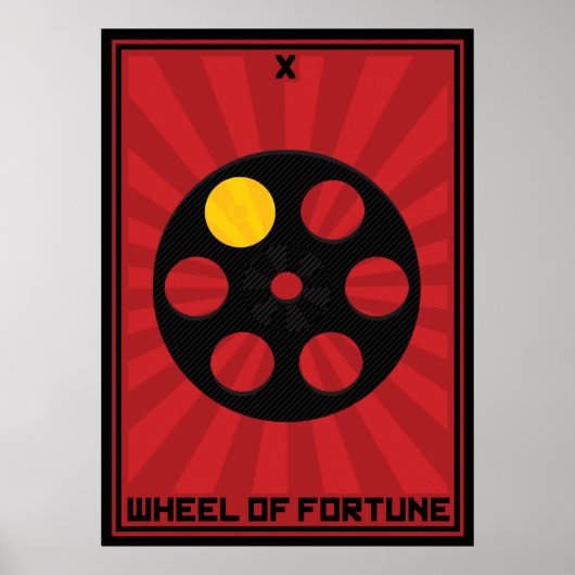 Poster Roue de la carte Fortune (Devant)