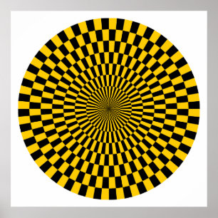Poster Roue de l'art opérationnel - orange et noir