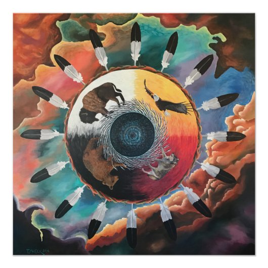 Poster Roue de médecine (Devant)