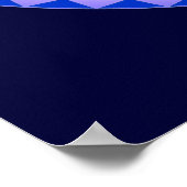 Poster Roue de méditation de fleurs de Lotus pourpre OM (Coin)