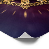 Poster Roue Dharma - Dharmachakra (Coin)