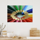 Poster Roue du graphique en couleurs (Cuisine)