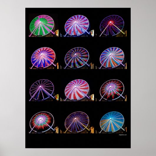 Poster Roue Ferris 18X24 (Devant)