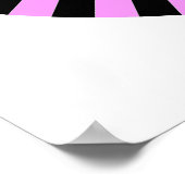 Poster Roue Op Art - Violet clair et noir (Coin)
