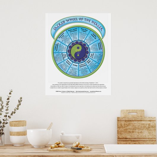 Poster Roue sacrée du guérisseur (Cuisine)