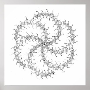 Poster Roue spirale III