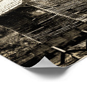 Poster Roue vintage (Coin)