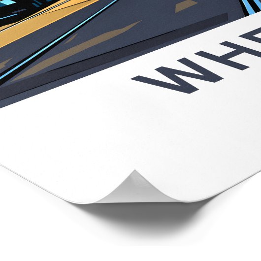 Poster Roue Virginie-Occidentale Imprimer (Coin)