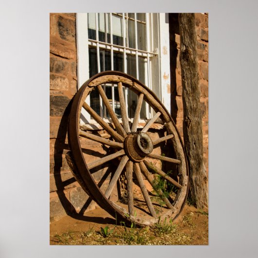 Poster Roue Western Wagon (Devant)