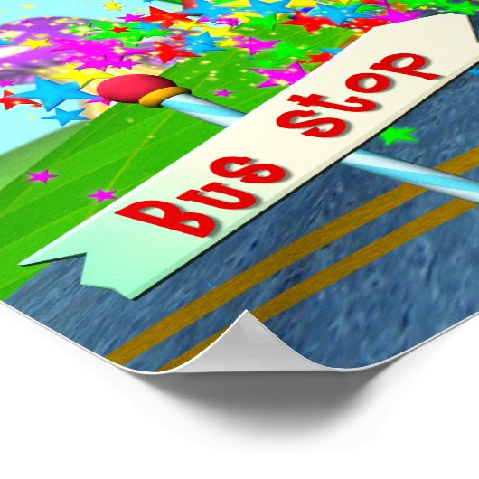 Poster "Roues dans le Bus" 24w X 18h (Coin)