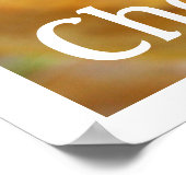 Poster Roues de fromage jaune Imprimer (Coin)