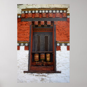 Poster Roues De Prière Au Temple