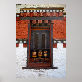 Poster Roues De Prière Au Temple